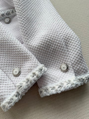 Classic Crew Neck Tweed Jacket