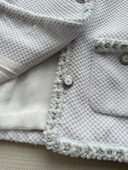 Classic Crew Neck Tweed Jacket