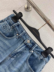 Embossed Pocket Jeans