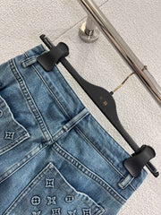 Embossed Pocket Jeans