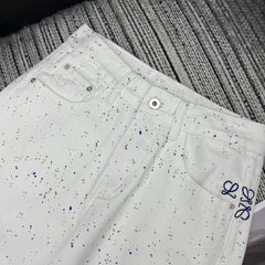 Embossed Pocket Jeans