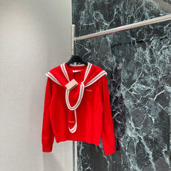 Navy collar shawl cardigan