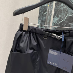 Workwear-style midi skirt