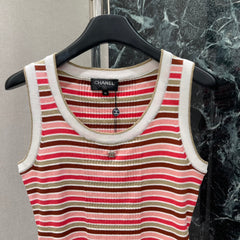 Striped Knit Vest