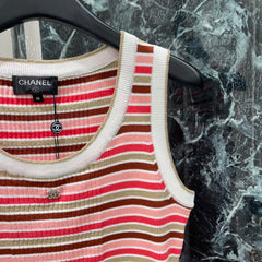 Striped Knit Vest