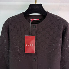 Rhinestone Knit Cardigan