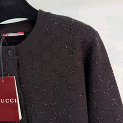 Rhinestone Knit Cardigan