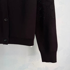 Rhinestone Knit Cardigan