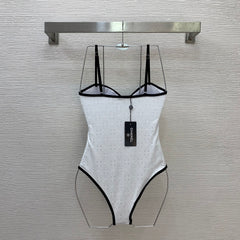 Hollow-out one-piece swimsuit