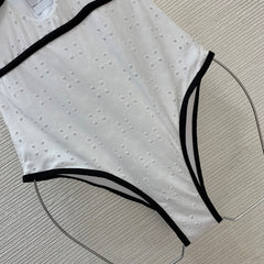 Hollow-out one-piece swimsuit