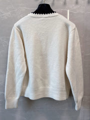 Simple color-blocked cardigan