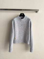 Purple-grey cashmere sweater