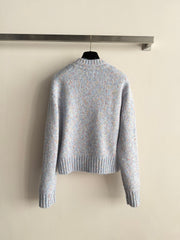 Purple-grey cashmere sweater