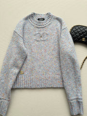 Purple-grey cashmere sweater