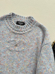 Purple-grey cashmere sweater