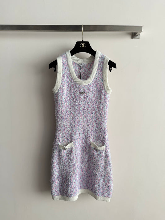 Tweed Sleeveless Dress