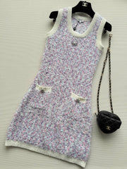 Tweed Sleeveless Dress
