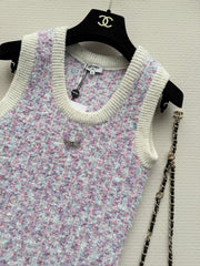 Tweed Sleeveless Dress
