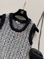 Tweed Sleeveless Dress
