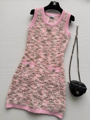 Tweed Sleeveless Dress