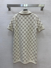 Textured Lettering Dress