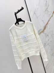Creamy White Cable Knit Sweater
