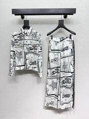 Heavy-duty beaded shirt + trousers