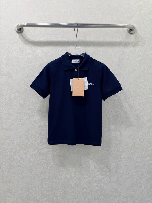Collared Short-Sleeve Polo Shirt