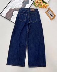 Belted Wide-Leg Jeans
