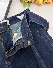 Belted Wide-Leg Jeans