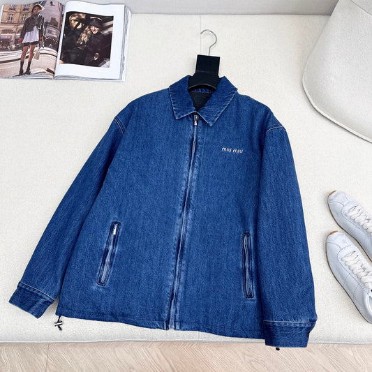 Collared Denim Jacket