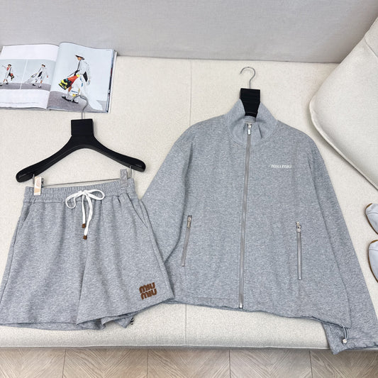 Letter Pattern Embroidered Set