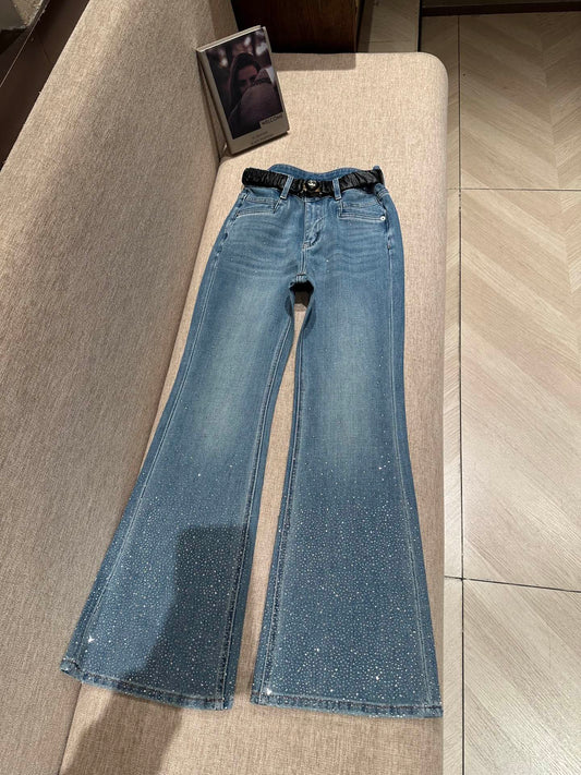 Rhinestone Jeans (with belt)