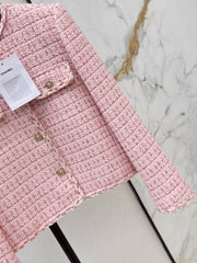 Youthful Pink Woven Jacket