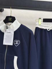 Casual Stand Collar Set