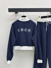 Casual Stand Collar Set