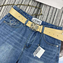 Rhinestone-embroidered logo pocket shorts