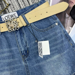 Rhinestone-embroidered logo pocket shorts