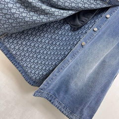 Collared Denim Dress with Belt