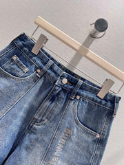 Retro High-Waisted Denim Shorts