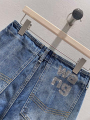 Retro High-Waisted Denim Shorts