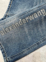 Retro High-Waisted Denim Shorts