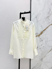 Ruffled Tencel Shirt