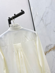 Ruffled Tencel Shirt
