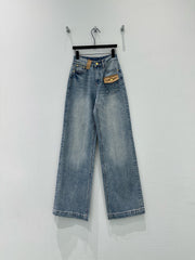 Monogram Jacquard Jeans