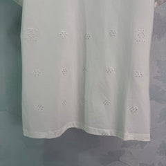 White embroidered T-shirt