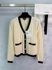 V-neck cardigan
