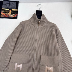 Pocket Wool Knit Cardigan