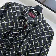 Ribbon-front shirt dress