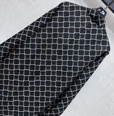 Ribbon-front shirt dress